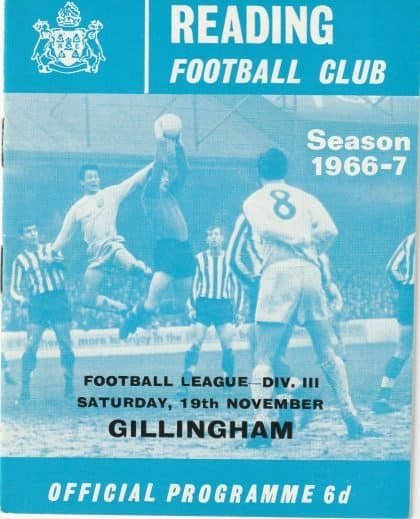 Reading v Gillingham 19-Nov-1966