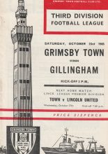 Grimsby Town v Gillingham 23-Oct-1965