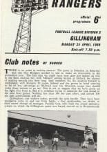 Queens Park Rangers v Gillingham 25-Apr-1966