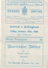 Scunthorpe United v Gillingham  26-Jan-1968