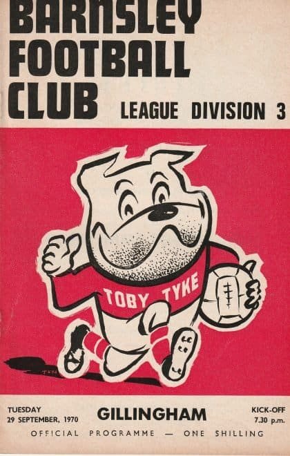 Barnsley v Gillingham 29-Sep-1970