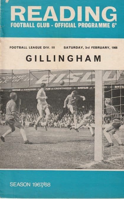 Reading v Gillingham 03-Feb-1968