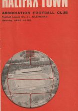 Halifax Town v Gillingham  03-Apr-1971