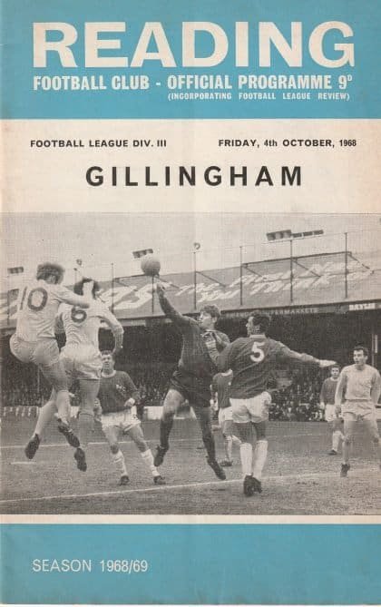 Reading v Gillingham 04-Oct-1968