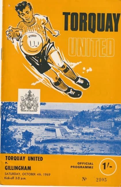 Torquay United v Gillingham 04-Oct-1969