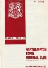 Northampton Town v Gillingham  05-Nov-1968