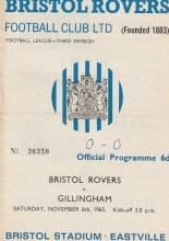 Bristol Rovers v Gillingham 06-Nov-1965