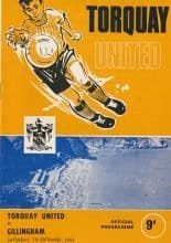 Torquay United v Gillingham 07-Sep-1968