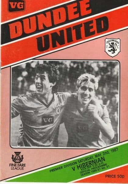 Dundee United v Hibernian 02-May-1987