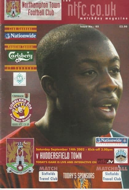 Northampton Town v Huddersfield Town  14-Sep-2002