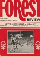 Nottingham Forest v Hull City 14-Sep-1974