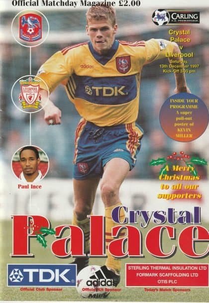 Crystal Palace v Liverpool 13-Dec-1997