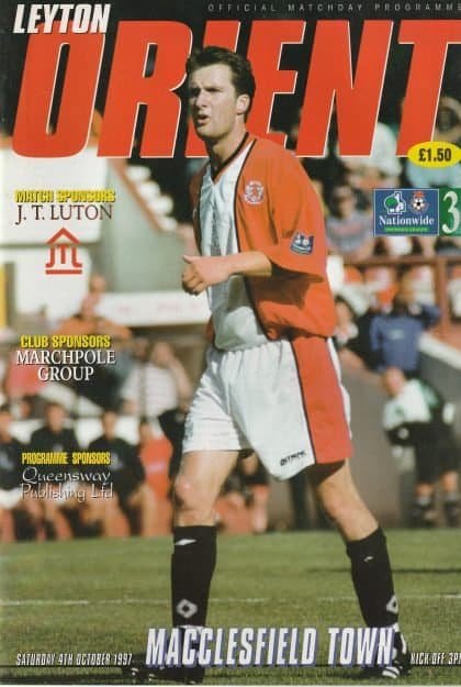 Leyton Orient v Macclesfield Town  04-Oct-1997