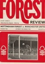 Nottingham Forest v Manchester United 22-Mar-1975