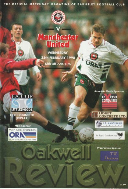 Barnsley v Manchester United 25-Feb-1998