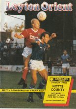 Leyton Orient v Notts County 19-Aug-1989