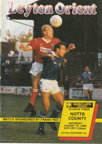 Leyton Orient v Notts County 19-Aug-1989