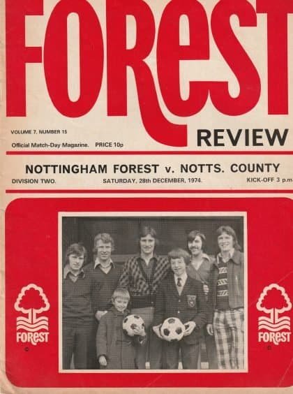 Nottingham Forest v Notts County  28-Dec-1974