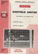 Leyton Orient v Sheffield United 15-Aug-1970