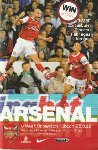 Arsenal v West Bromwich Albion 25-Sep-2010