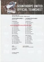 Scunthorpe United v Accrington Stanley  16-Nov-2013