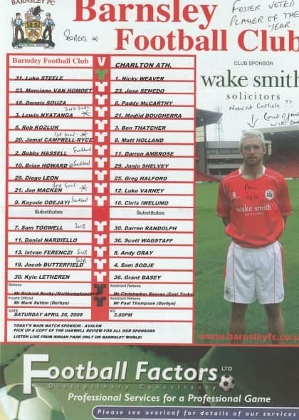 Barnsley v Charlton Athletic 26-Apr-2008