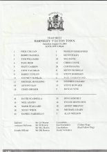 Barnsley v Luton Town 14-Aug-2004