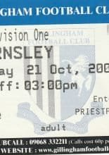 Gillingham v Barnsley 21-Oct-2000
