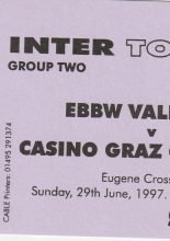 Ebbw Vale v Casino Graz G.A.K. 29-Jun-1997