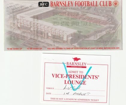 Barnsley v Luton Town 14-Aug-2004