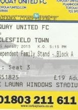 Torquay United v Macclesfield Town  25-Apr-2015