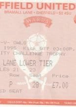 Sheffield United v Sheffield Wednesday 05-Aug-1995