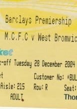 Manchester City v West Bromwich Albion 28-Dec-2004