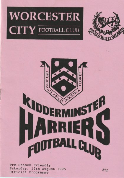 Worcester City v Kidderminster Harriers   12-Aug-1995