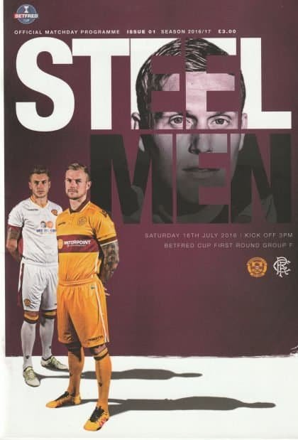 Motherwell v Glasgow Rangers 16-Jul-2016