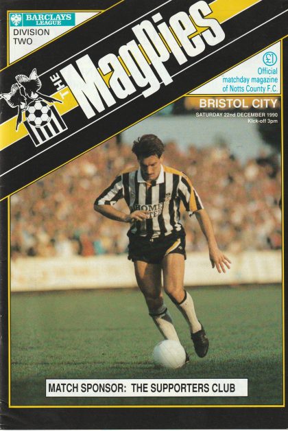 Notts County v Bristol City  22-Dec-1990