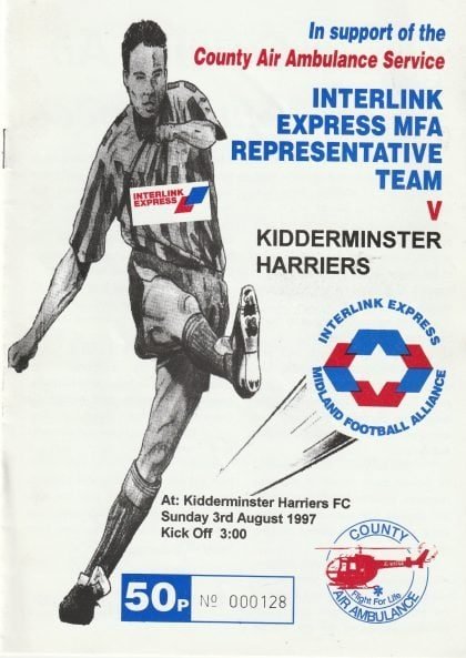 Kidderminster Harriers v Interlink Express Midland Football Alliance Representative Team    03-Aug-1997