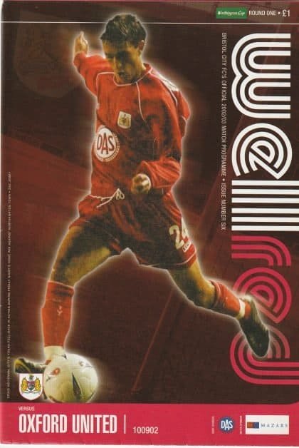 Bristol City v Oxford United 10-Sep-2002