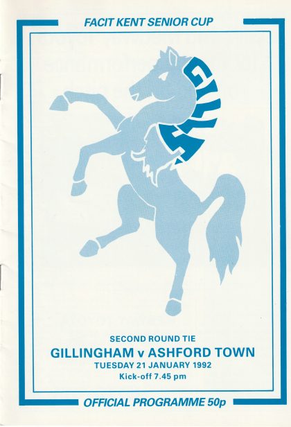 Gillingham v Ashford Town 21-Jan-1992