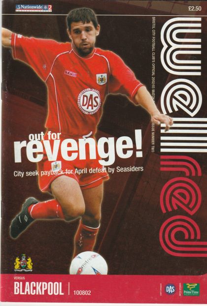 Bristol City v Blackpool 10-Aug-2002