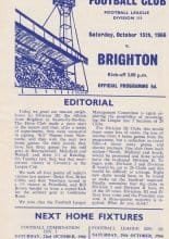 Gillingham v Brighton & Hove Albion  15-Oct-1966