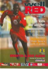 Bristol City v Brighton & Hove Albion  03-Nov-2001