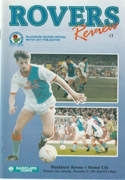 Blackburn Rovers v Bristol City 15-Dec-1990