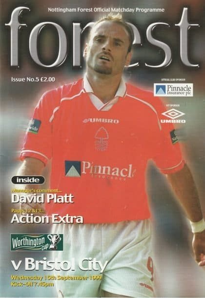 Nottingham Forest v Bristol City 15-Sep-1999