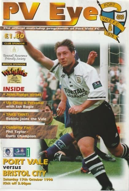 Port Vale v Bristol City   17-Oct-1998
