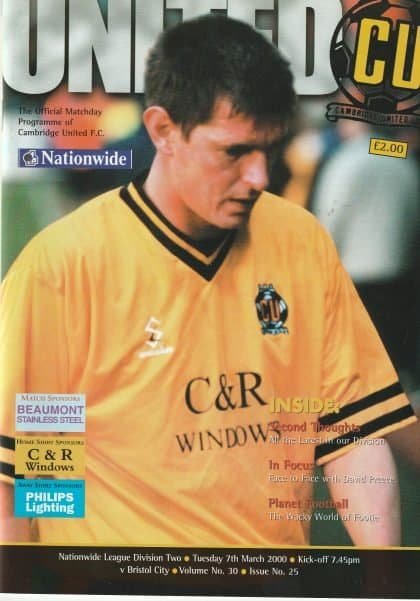Cambridge United v Bristol City 07-Mar-2000