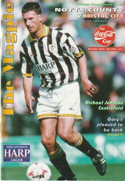 Notts County v Bristol City  27-Sep-1994