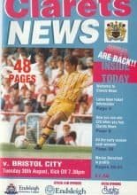 Burnley v Bristol City  30-Aug-1994