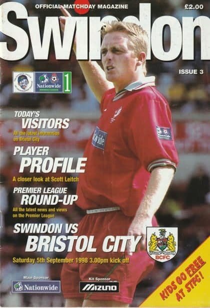 Swindon Town v Bristol City 05-Sep-1998