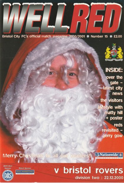 Bristol City v Bristol Rovers  22-Dec-2000